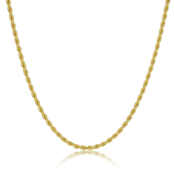 Corrente Cordão Baiano (4mm) Banhado a Ouro 18K
