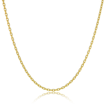 Corrente Cadeado (3mm) Banhado a Ouro 18K