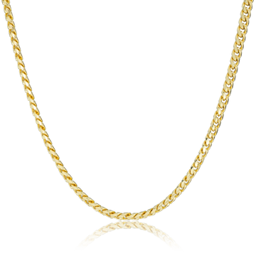 Corrente Cuban (6.5mm) Banhado a Ouro 18K