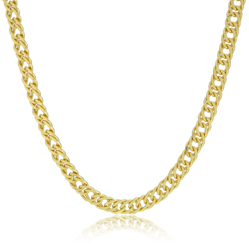 Corrente Grumet Dupla (10mm) Banhado a Ouro 18K