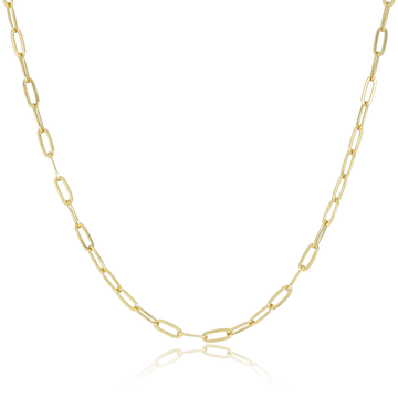 Corrente Meia Cana (5mm) Banhado a Ouro 18K