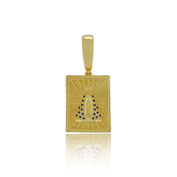 Pingente Nossa Senhora Aparecida M - Banhado a Ouro 18K