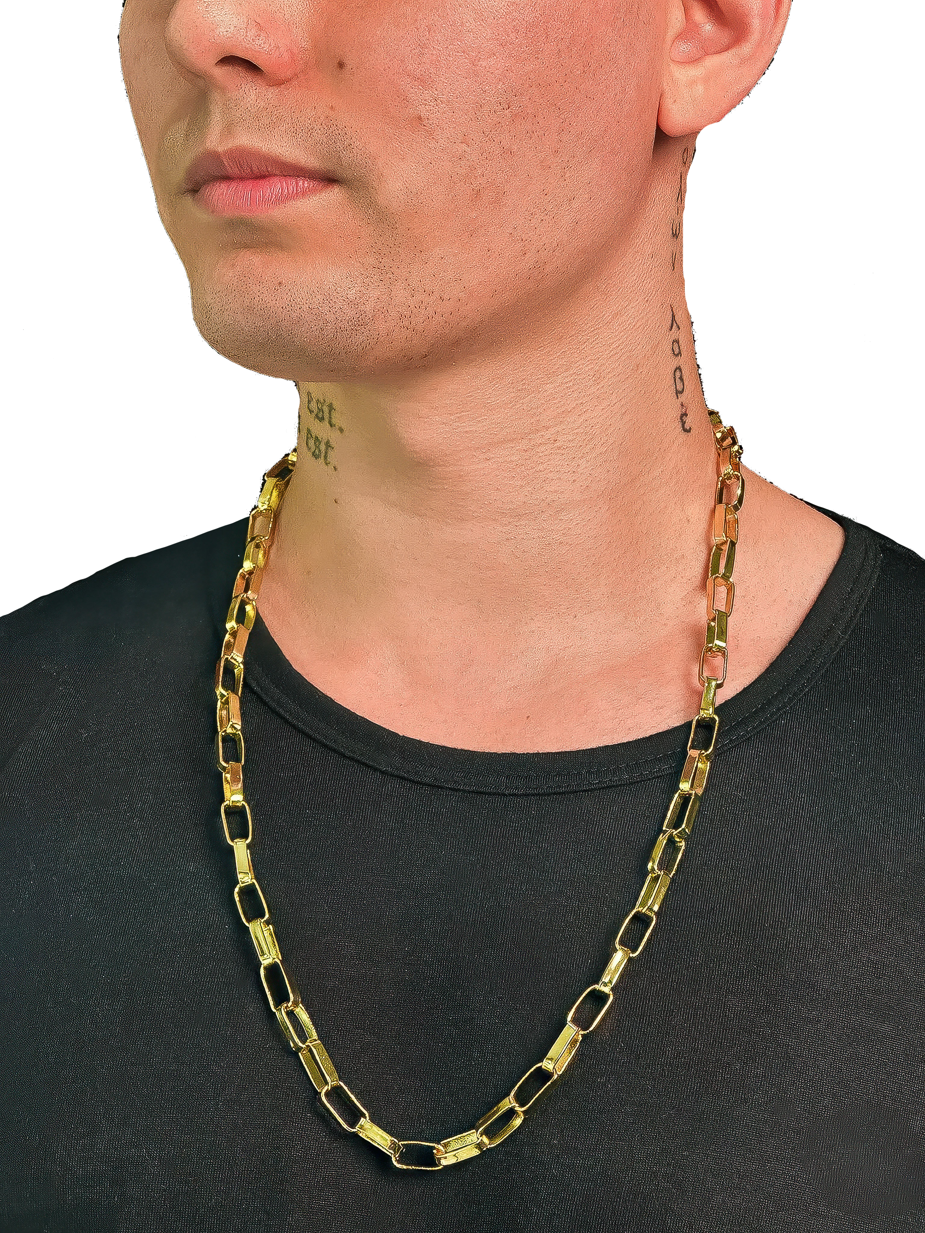 Corrente Cartier (8mm) Banhada a Ouro 18K