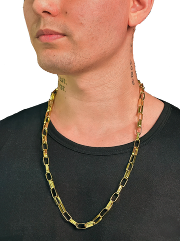 Corrente Cartier (8mm) Banhada a Ouro 18K