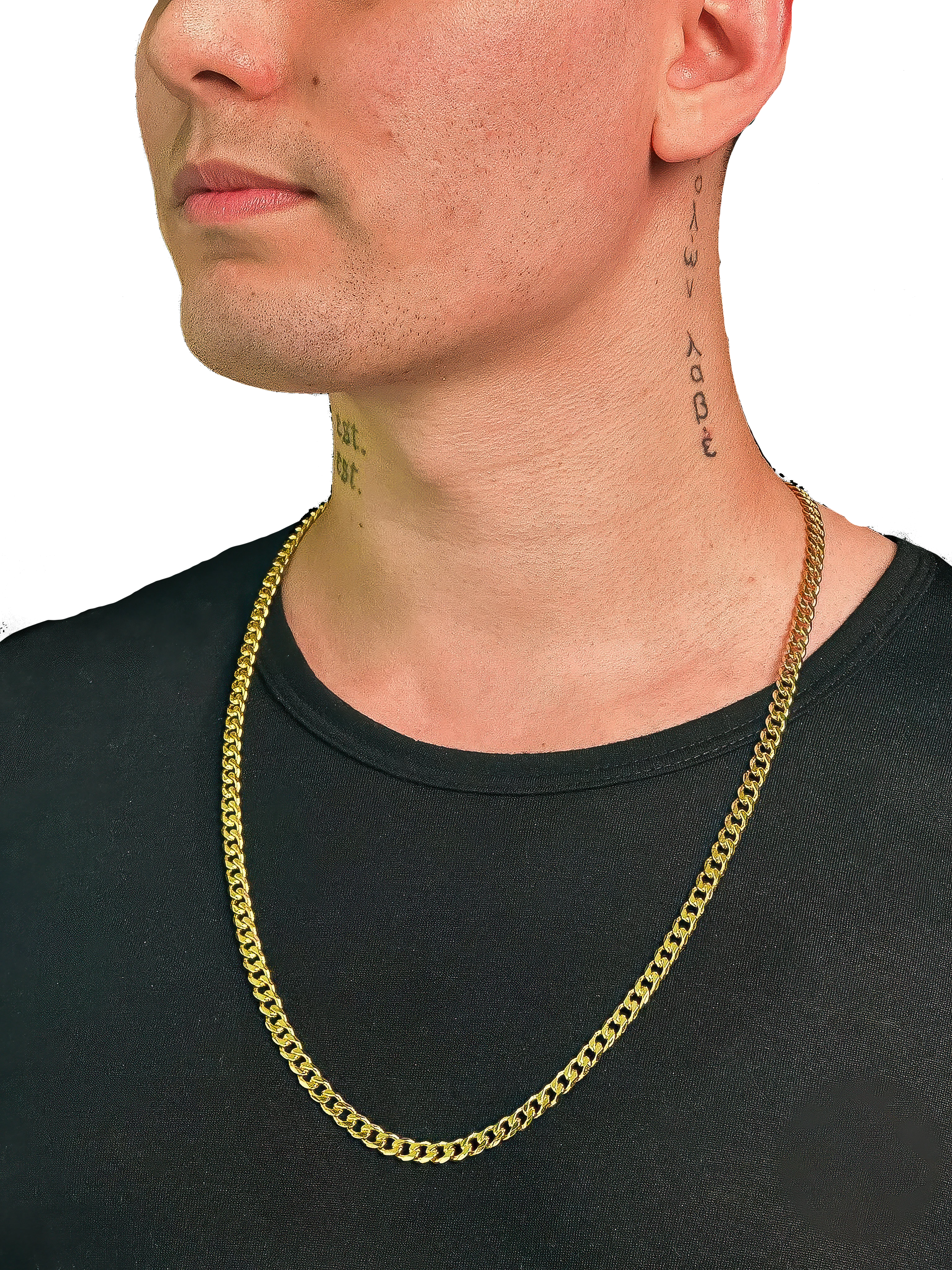 Corrente Grumet (6mm) Banhada a Ouro 18K