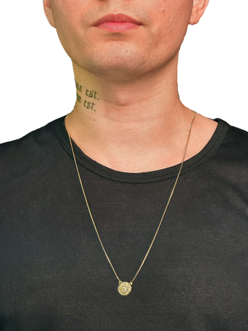 Escapulário Estrela de Davi - Banhado a Ouro 18K