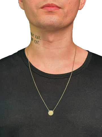 Escapulário Cadeado São Bento - Banhado a Ouro 18K