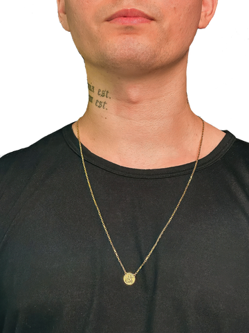 Escapulário Medalha de São Jorge - Banhado a Ouro 18K