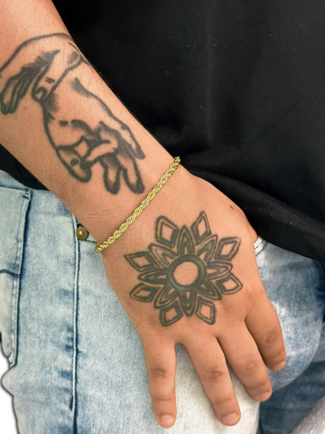 Pulseira Cordão Baiano (4mm) Banhado a Ouro 18K