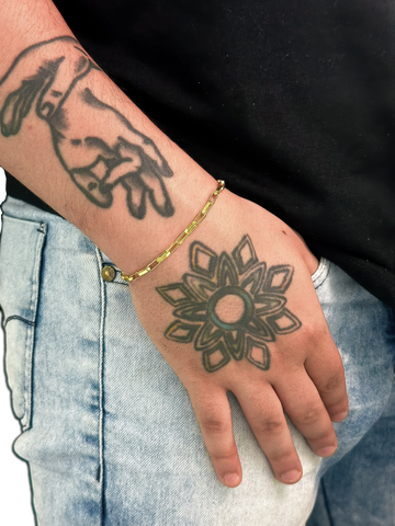 Pulseira Tijolinho Alongado (3mm) Banhado a Ouro 18K