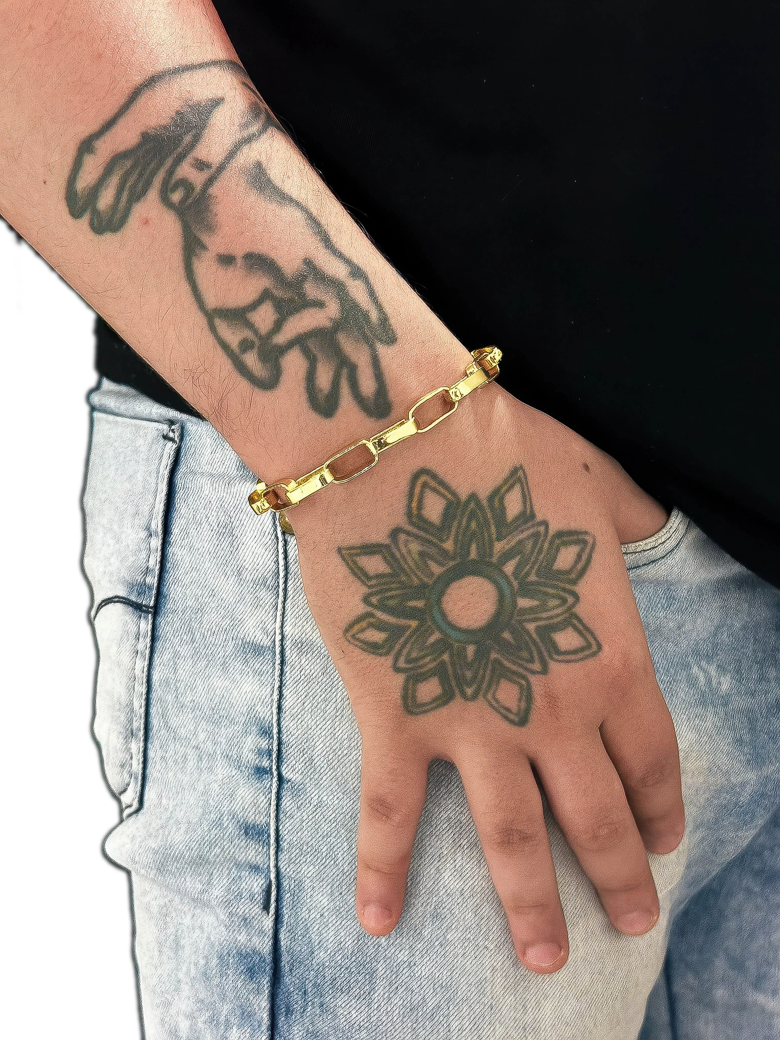 KIT Corrente + Pulseira Cartier 8mm - Banhado a Ouro 18K