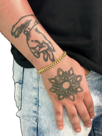 Pulseira Cuban (6.5mm) Banhada a Ouro 18K