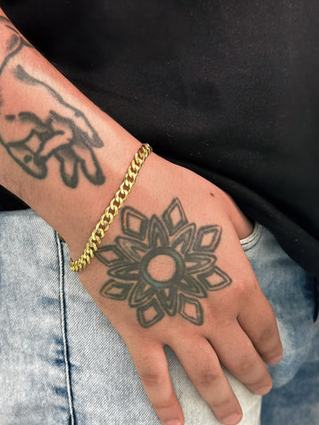 Pulseira Grumet (6mm) Banhada a Ouro 18K