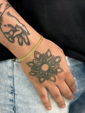 Pulseira Lacraia (4mm) Banhado a Ouro 18K