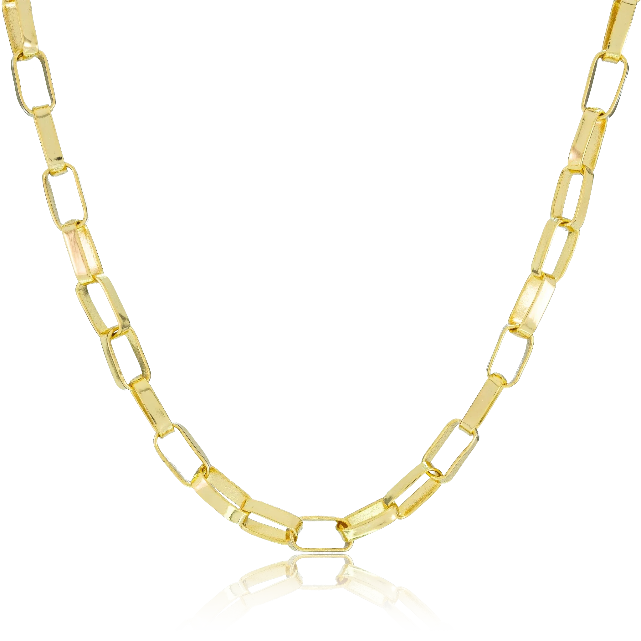 Corrente Cartier (8mm) Banhada a Ouro 18K