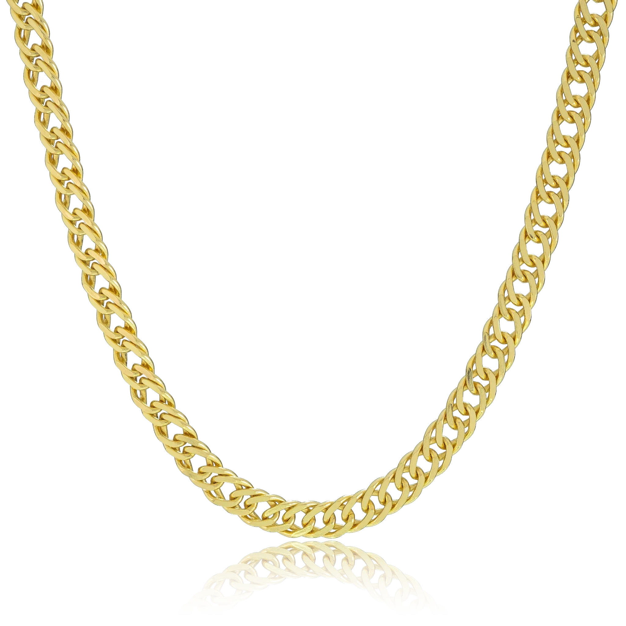 Corrente Grumet Dupla (10mm) Banhado a Ouro 18K