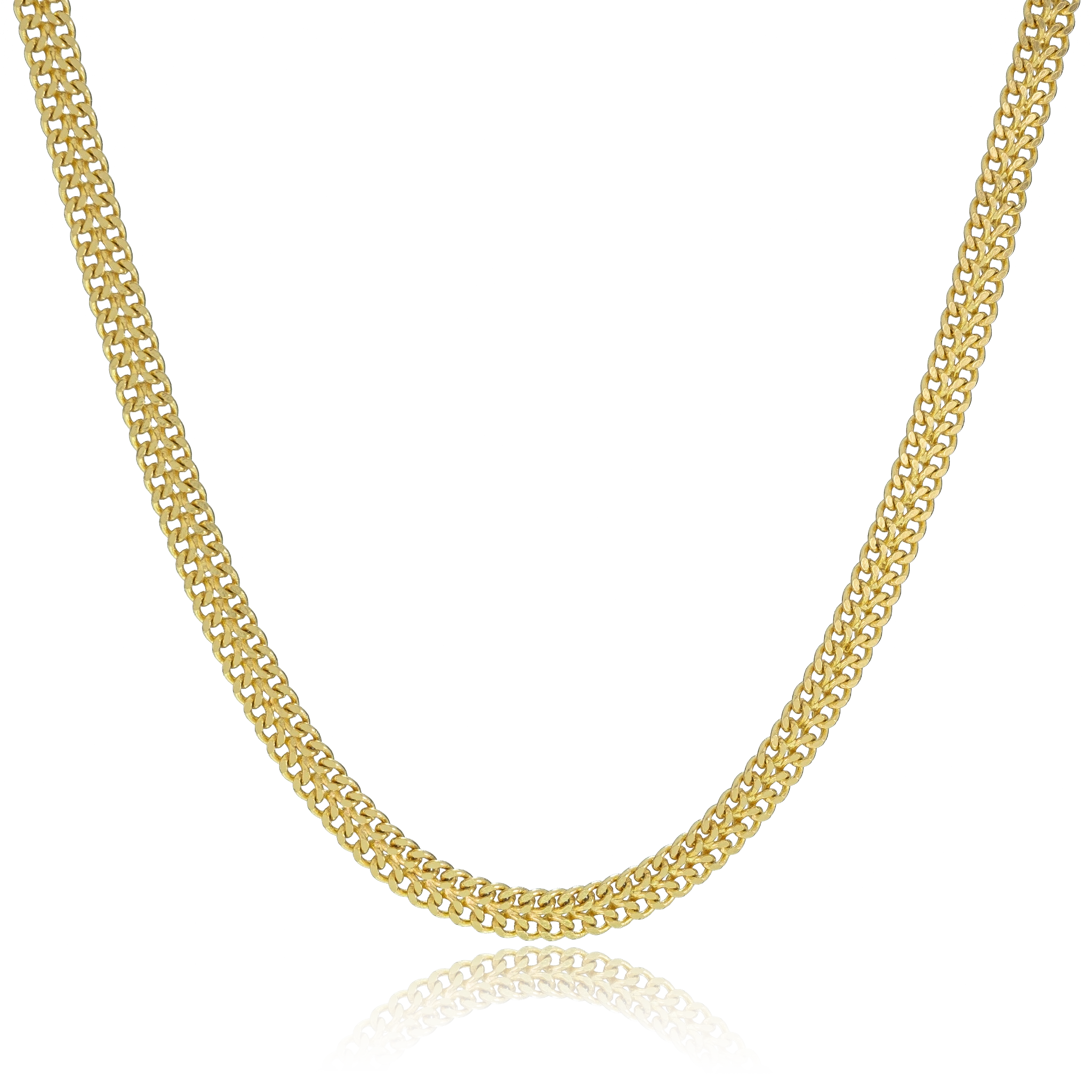 KIT Corrente + Pulseira Lacraia 7mm - Banhado a Ouro 18K 2