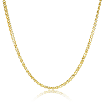 Corrente Oitinho (4mm) Banhada a Ouro 18K