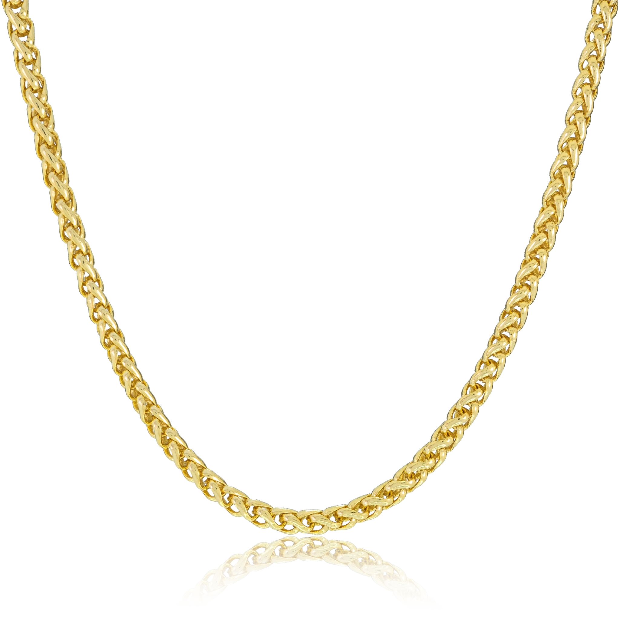 Corrente Peruana (6mm) Banhada a Ouro 18K
