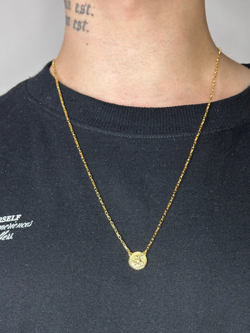 Escapulário Medalha de São Jorge - Banhado a Ouro 18K