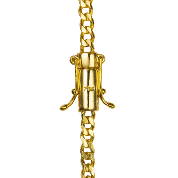 KIT Corrente + Pulseira Grumet 4mm - Banhado a Ouro 18k