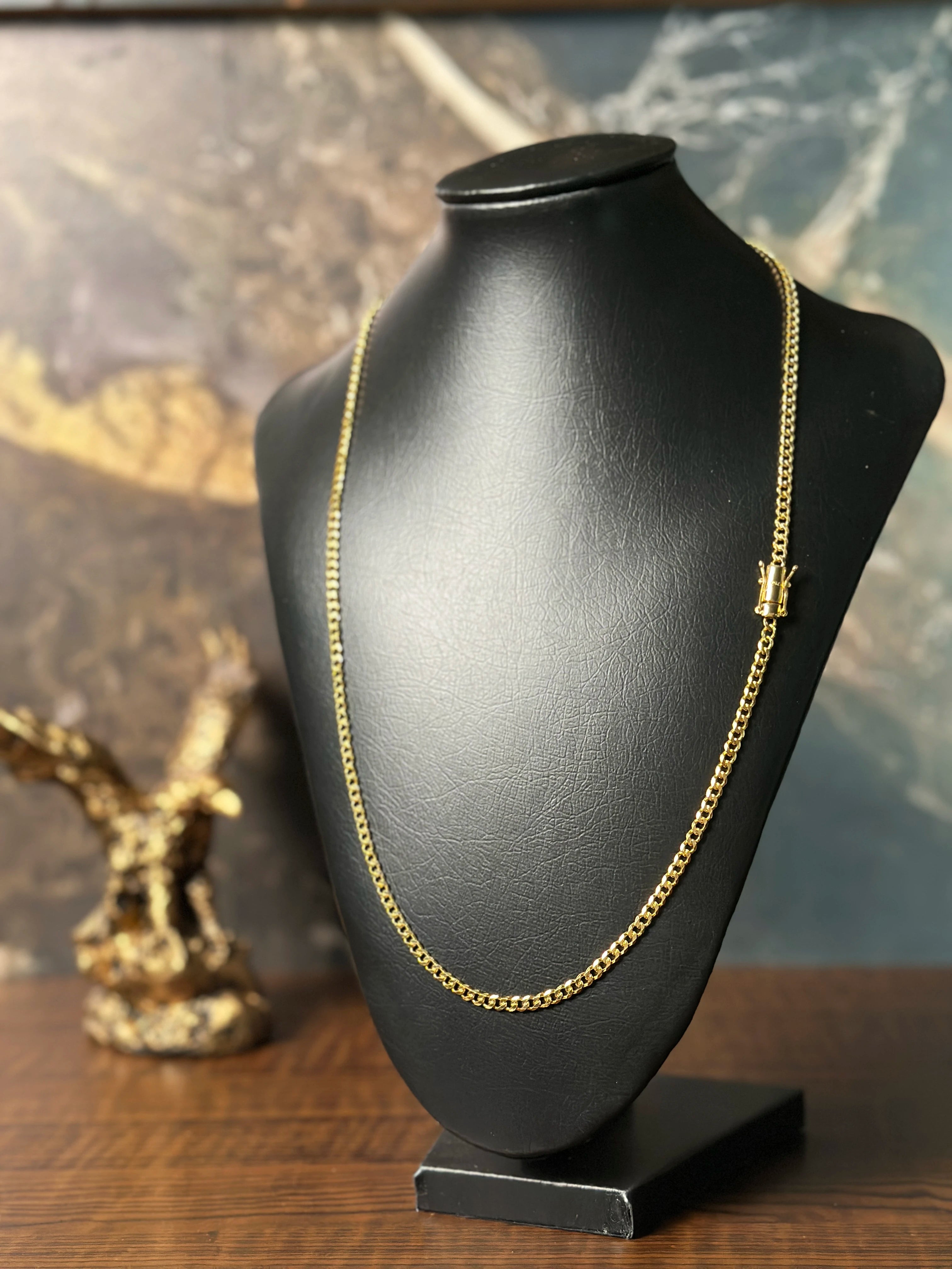 Corrente Grumet (4mm) Banhado a Ouro 18K