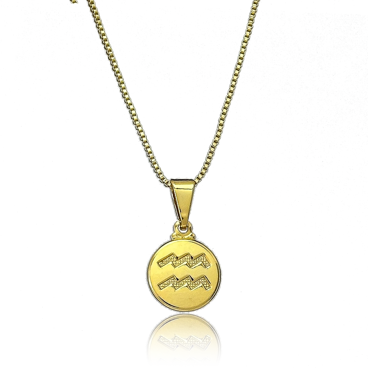 Colar Signo Banhado a Ouro 18K