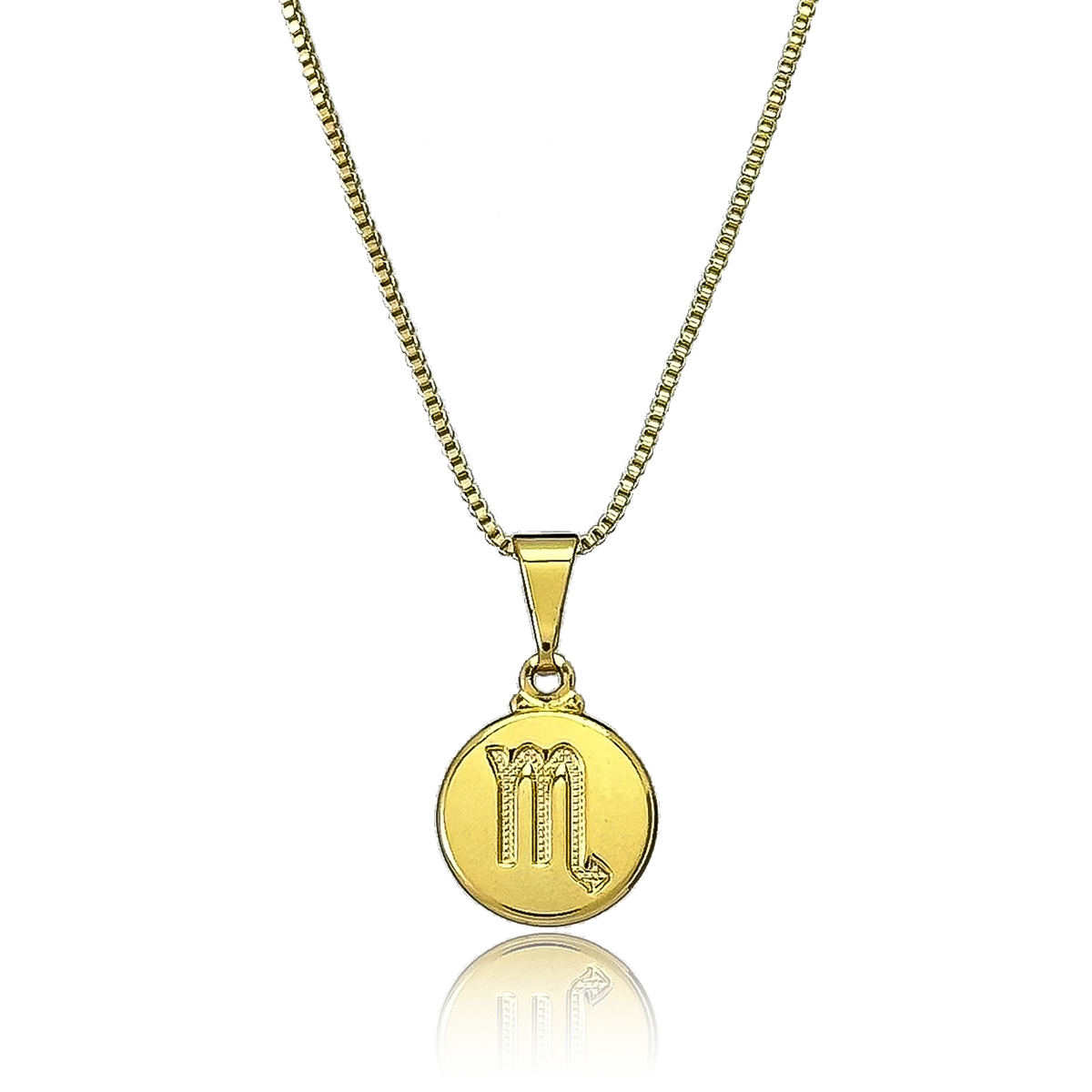 Colar Signo Banhado a Ouro 18K