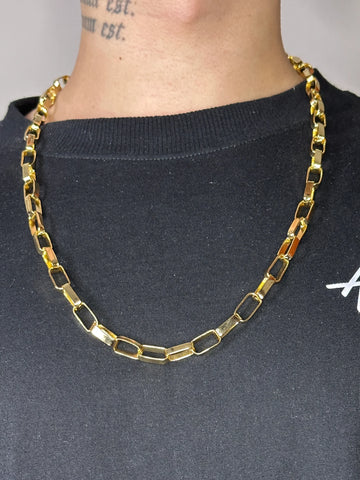 Corrente Cartier (8mm) Banhada a Ouro 18K