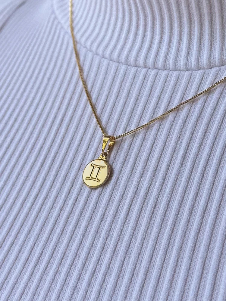 Colar Signo Banhado a Ouro 18K