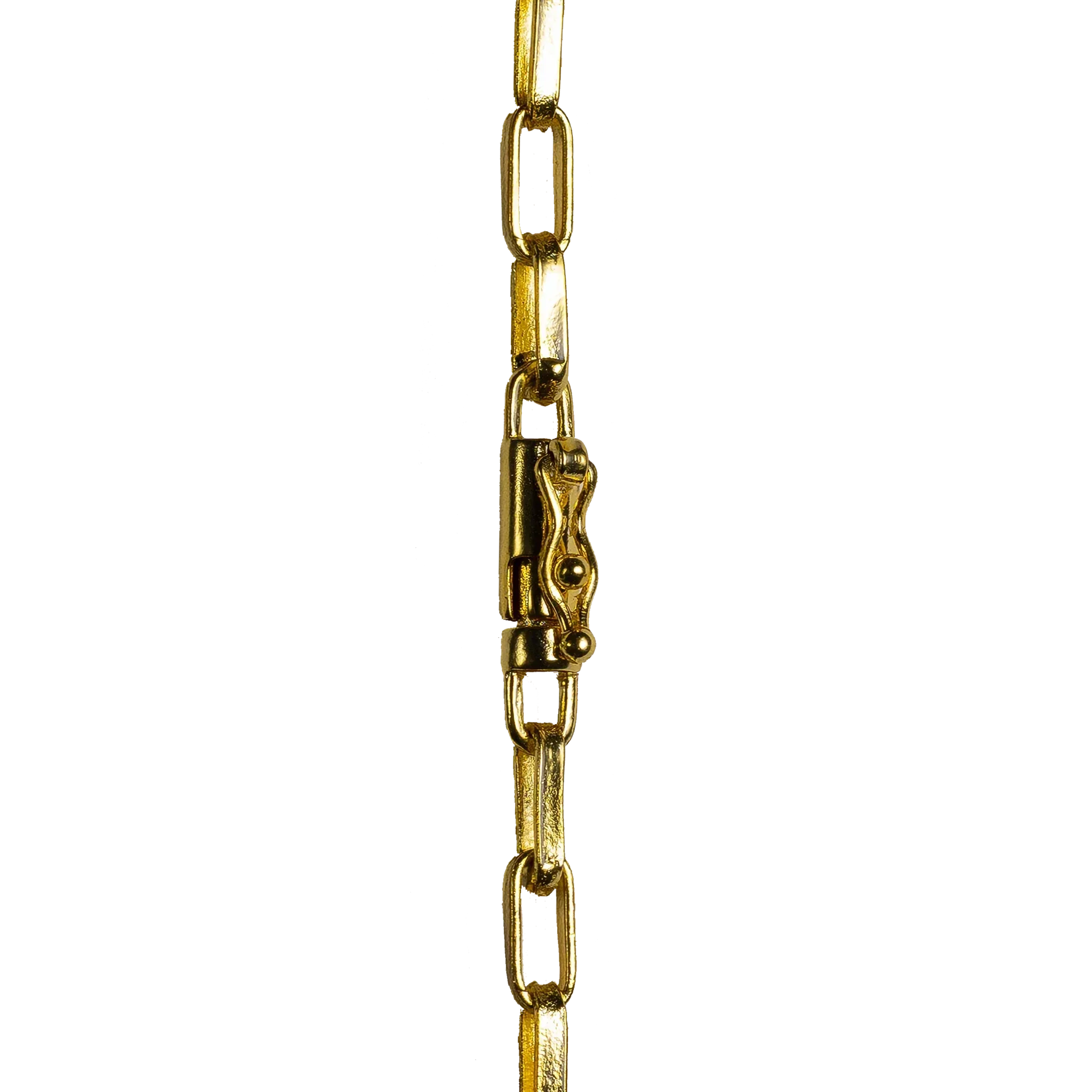 Corrente Tijolinho Alongado (3mm) Banhado a Ouro 18K
