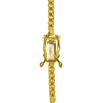 Corrente Cadeado Duplo 3mm Banhado a Ouro 18K