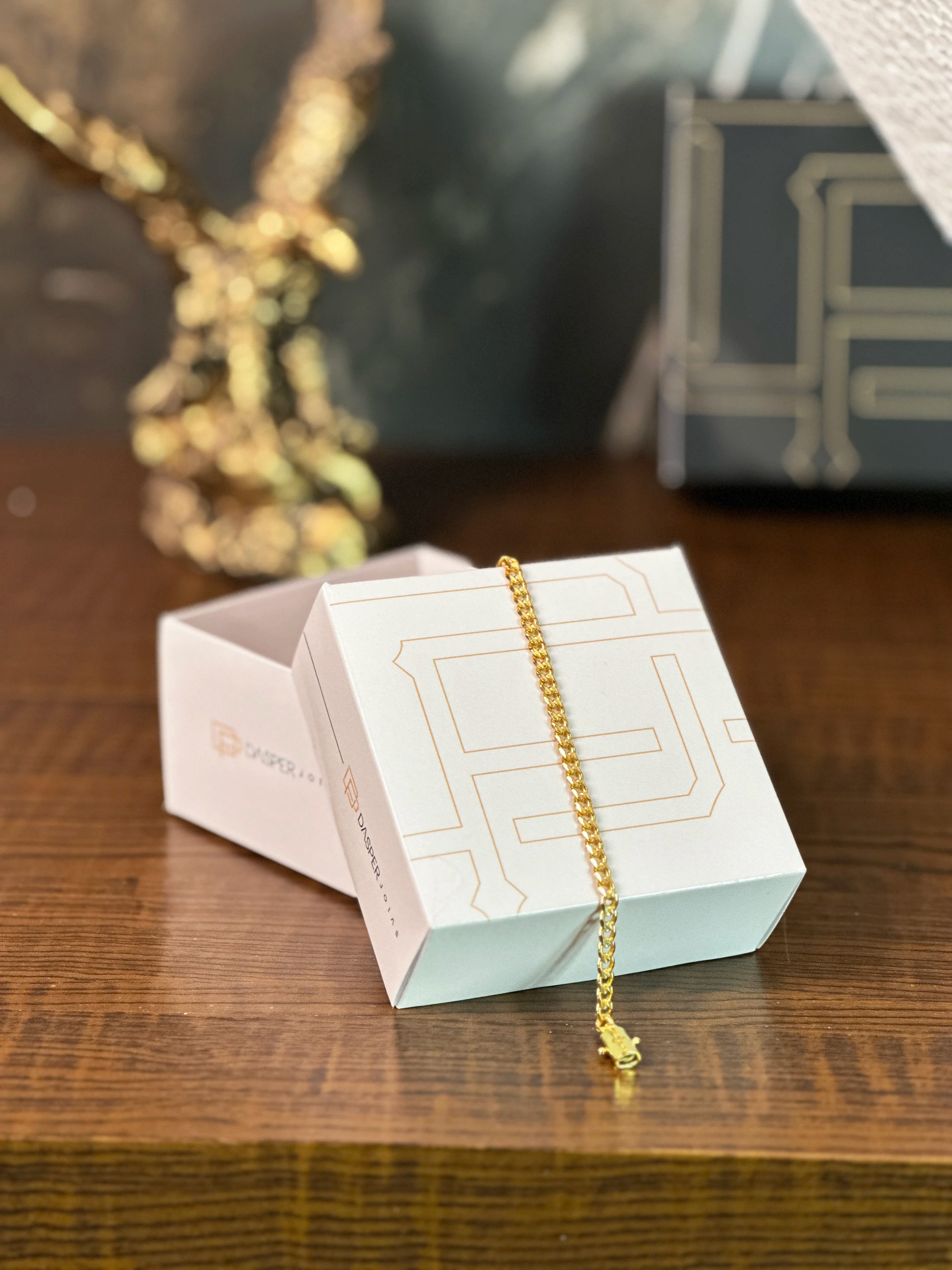 Pulseira Grumet (4mm) Banhado a Ouro 18K